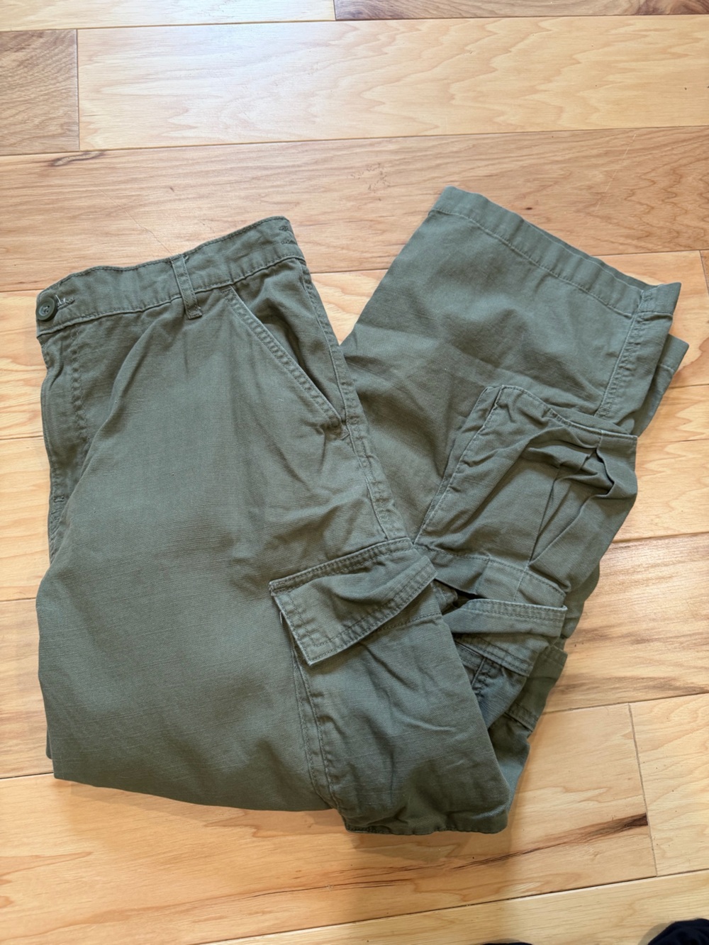 Aeropostale Women’s Large Olive Utility Cargo Pants Y2K Gorpcore Utility